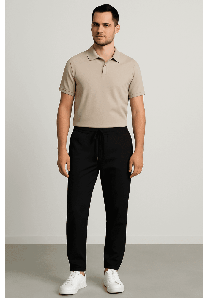Siyah Bel Lastikli Jogger 3002 Siyah Bel Lastikli Jogger 3002