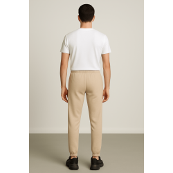 Bej Bel Lastikli Jogger 3003