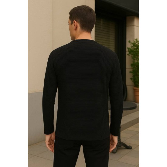 Siyah Desenli Bluz 1044 Siyah Desenli Bluz 1044