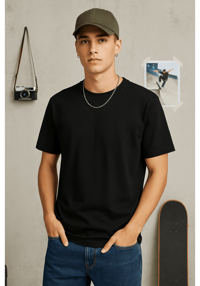 Siyah Basic T-shirt 4025 Siyah Basic T-shirt 4025