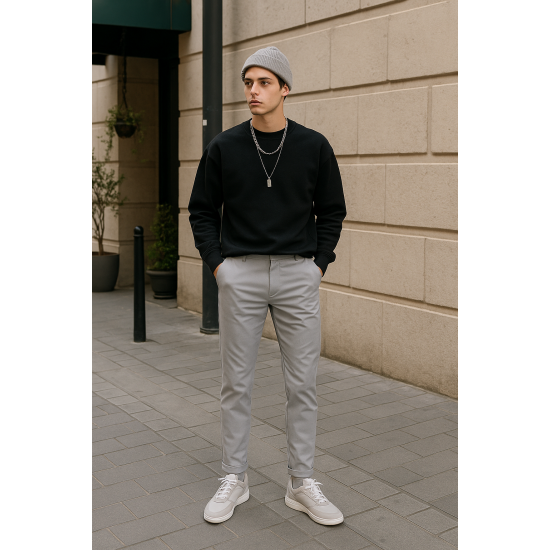 Slim Fit Gri Pantolon 2055 Slim Fit Gri Pantolon 2055