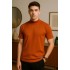 Yakalı Kiremit Triko Tshirt 4021
