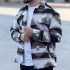 Kahve Etnik Desen Oduncu Gömleği 1004