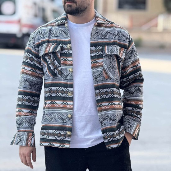 Etnik Desen Oduncu Gömleği 1006 Etnik Desen Oduncu Gömleği 1006