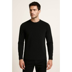 Siyah Desenli Bluz 1044