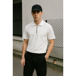Siyah Polo Yaka T-shirt 4040